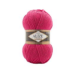 Пряжа Alize Lanagold 240 м. цвет 798 малина