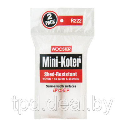 Мини-валик малярный SHED-RESISTANT MINI-KOTER (набор 2 шт.) R222-4 - фото 1 - id-p198930958