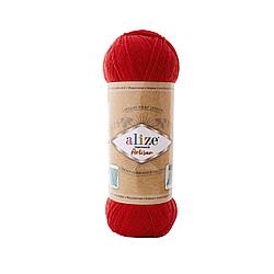 Пряжа Ализе Супервош Артисан (Alize Superwash Artisan) цвет 56 красный