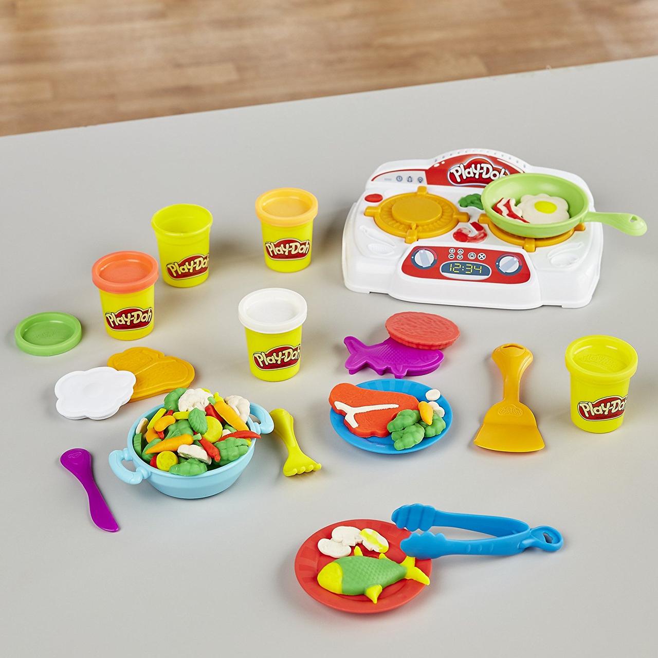 Детский игровой набор для лепки Play-Doh Kitchen Creations Кухонная плита - фото 2 - id-p198933781