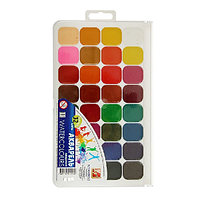 Акварельные краски "Классика" 24 цвета, медовые, пластиковая упаковка