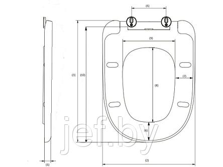 Сиденье для унитаза COMFORT AV ENGINEERING AVWHR203C, фото 2