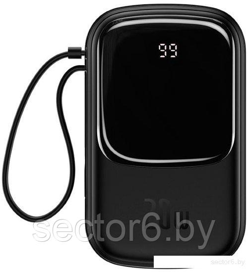 Внешний аккумулятор Baseus Qpow Pro Digital Display Fast Charge 10000mAh 20W (черный) - фото 1 - id-p198944921