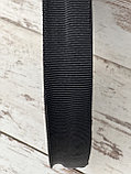 Лента ременная полипропиленовая д.40мм / 50м моток с широкой чёрной полосой, фото 4