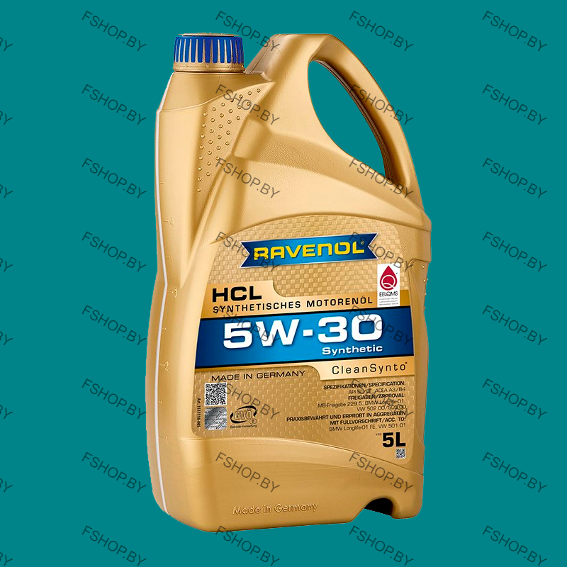 RAVENOL HCL 5W30 - 5 литров — Cинтетическое моторное масло — Бензиновое-Дизельное