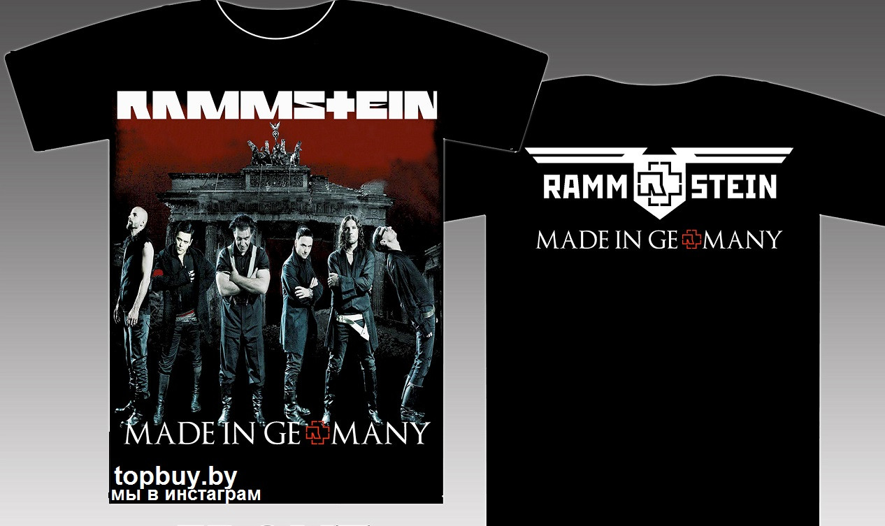 Футболка Rammstein "Made In Germany". - фото 1 - id-p198956203