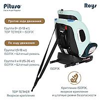 Детское автокресло Pituso Roys Isofix (0-36 кг) Emerald Grey/Изумрудно-Серый, фото 4