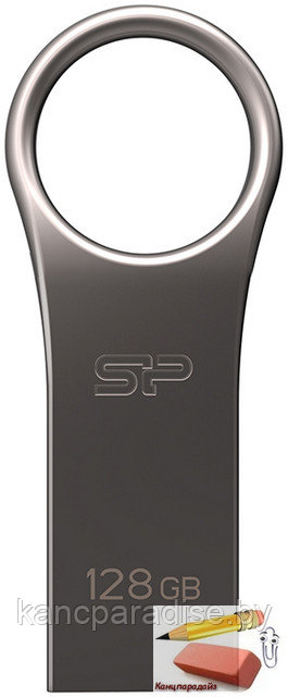 Память (USB flash) металл SILICON POWER (USB Flash Drive) UFD 3.0, Jewel J80 32GB, Titanium, арт.SP0