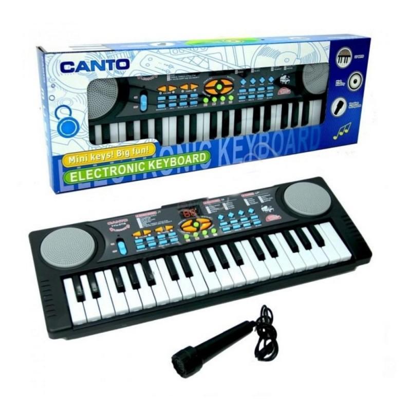 Игрушка музыкальная "Синтезатор с микрофоном", 37 клавиш, арт. HL-3718 - фото 1 - id-p198965144