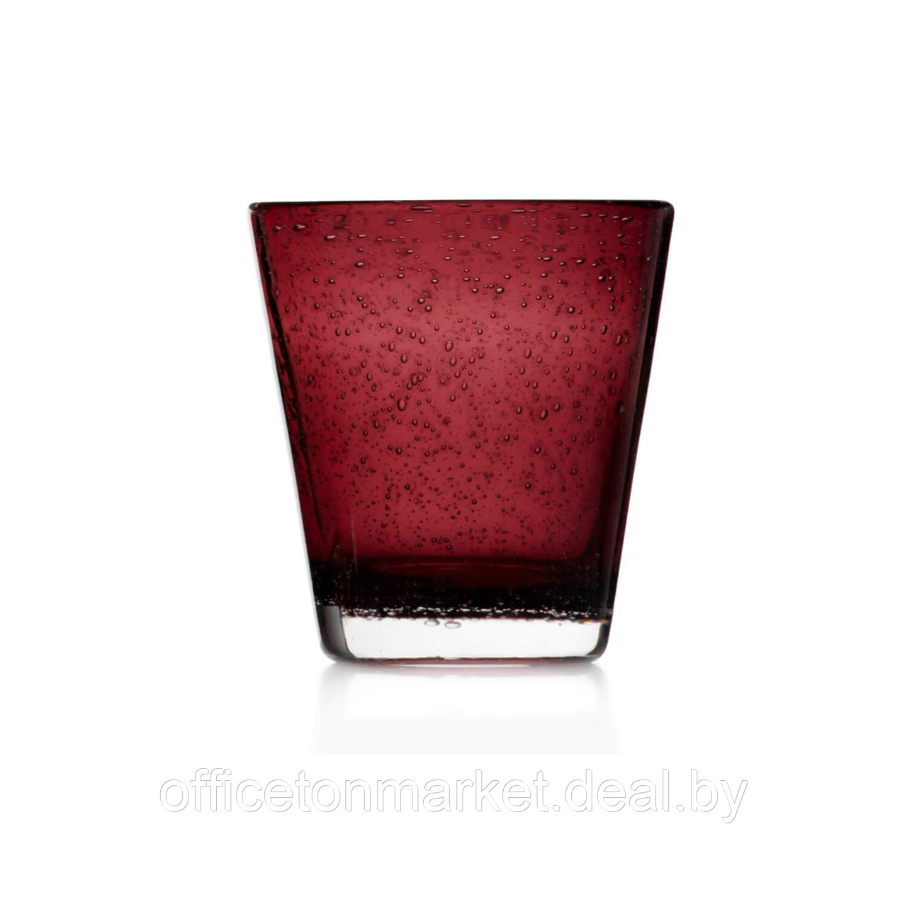 Стакан стеклянный "Burano", 330 мл, бордовый - фото 1 - id-p198976430