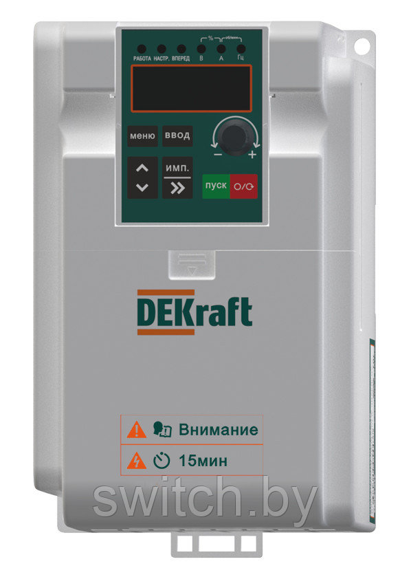 Преобразователь частоты DEKV060-2.2кВт 1 фаза 220В DEKV060G2R2S2