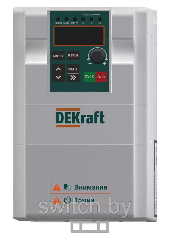 Преобразователь частоты DEKV060-3.7кВт 3 фазы 380В с торм. модулем DEKV060G3R7T4B - фото 1 - id-p198977029