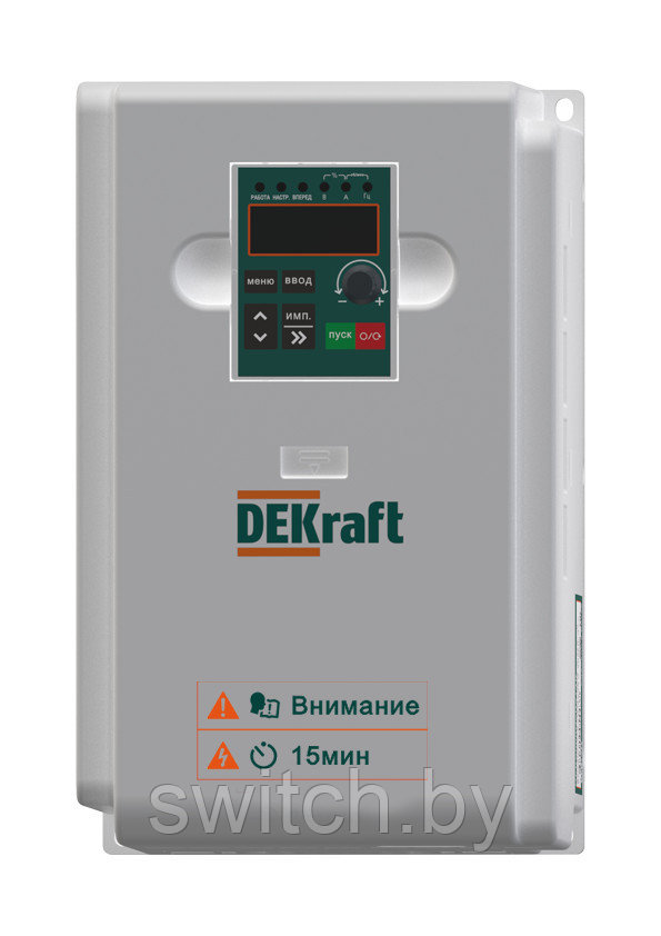 Преобразователь частоты DEKV060-5.5кВт 3 фазы 380В с торм. модулем  DEKV060G5R5T4B