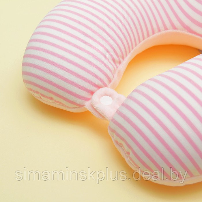 Мягкая игрушка-антистресс «Полосатик», подголовник с заклёпкой, цвет розовый - фото 3 - id-p198978955