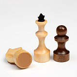 Шахматы "Школьник" (доска дерево 29х29 см,фигуры дерево,король h=7.2 см,пешка h=4.5 см), фото 2