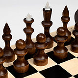 Шахматы "Школьник" (доска дерево 29х29 см,фигуры дерево,король h=7.2 см,пешка h=4.5 см), фото 3