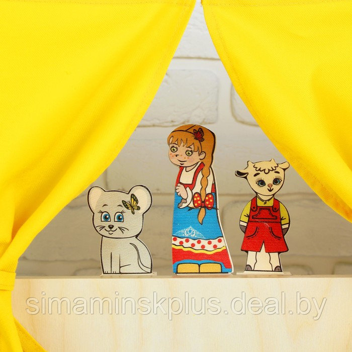 Набор "Ширма для кукольного театра", ширма: 88 × 60 см - фото 4 - id-p198979154