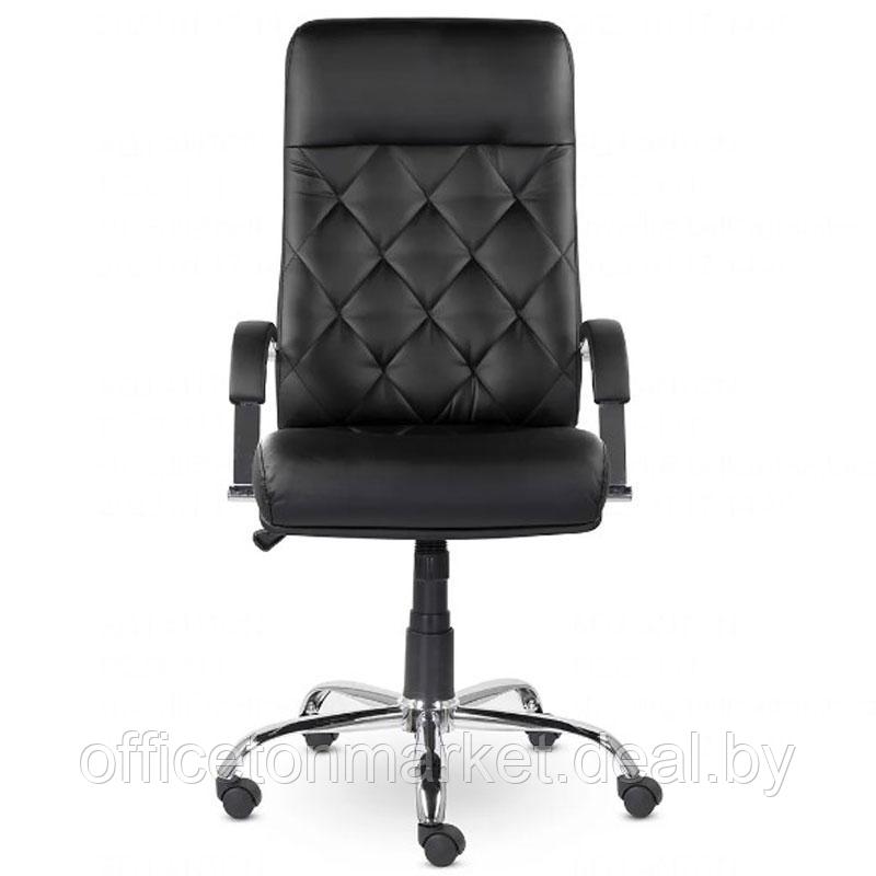 Кресло для руководителя Верона К-10 В хром "Z-11", кожзам, металл, черный - фото 2 - id-p197871079
