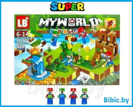 Детский конструктор Minecraft Майнкрафт Супер Марио LB632 серия my world блочный аналог лего lego