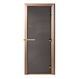 Стеклянная Дверь в баню DoorWood 700*1900, 8мм (Графит мат., стекло 8мм, 3 петли), фото 4