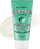 A'PIEU Успокаивающая ночная маска для лица Fresh Mate Tea Tree Mask (Soothing)