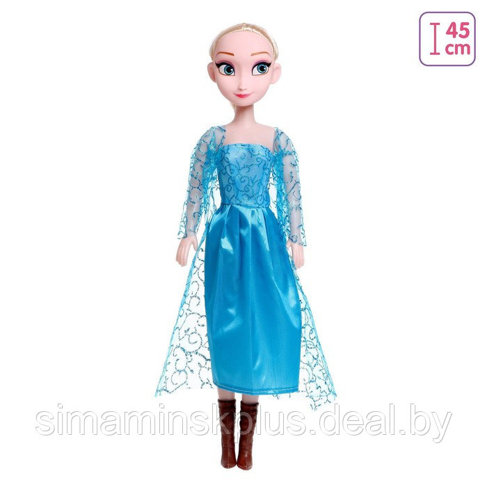 Кукла ростовая «Сказочная принцесса» в платье, звук, высота 45 см, МИКС - фото 1 - id-p199007336