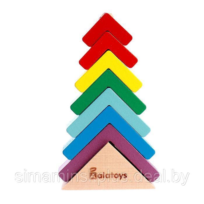 Пирамидка «Ёлочка» основание, 7 деталей, 8,3 × 2,9 × 14 cм - фото 3 - id-p198980672