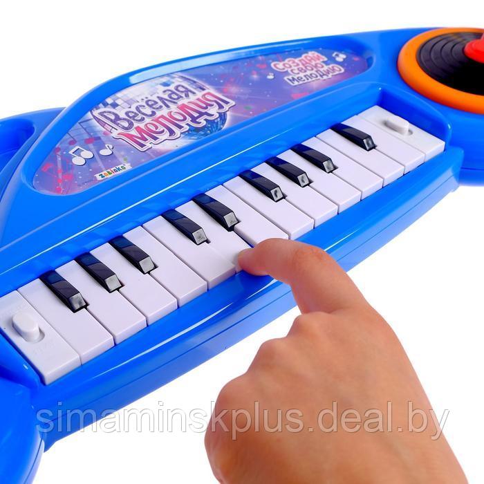 Музыкальное пианино «Весёлая мелодия», звук, свет, цвет синий - фото 3 - id-p199008909