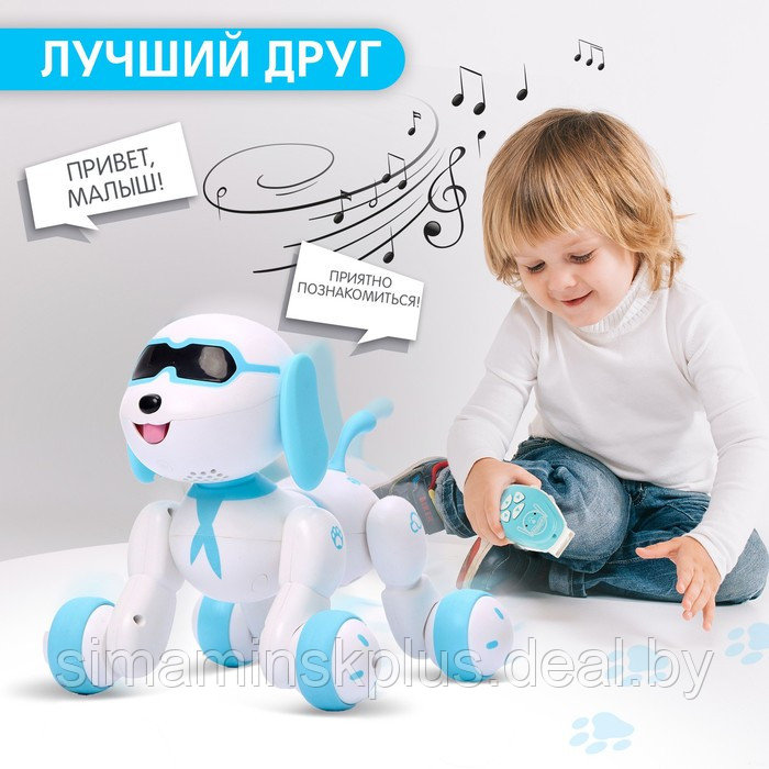 Робот-собака Charlie, радиоуправляемый, световые и звуковые эффекты, русская озвучка - фото 6 - id-p199009821