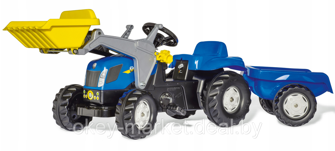 Педальный трактор Rolly Toys RollyKid New Holland 023929 - фото 1 - id-p90401777
