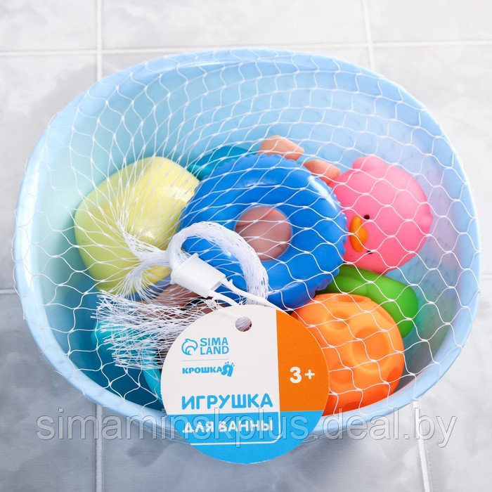 Набор игрушек для ванны «Игры малыша», 10 предметов - фото 5 - id-p199007605