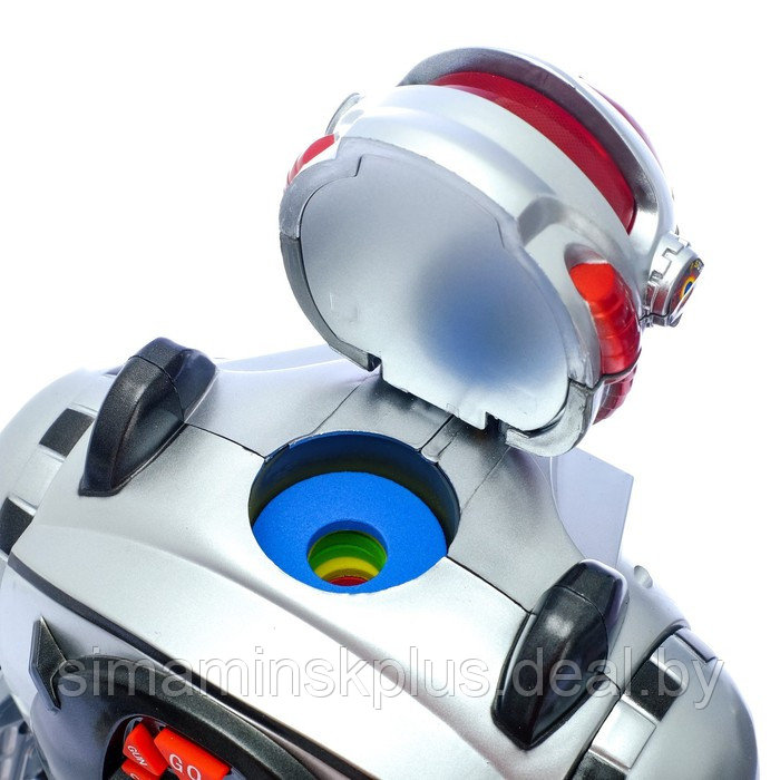 Робот радиоуправляемый «Космический боец», световые и звуковые эффекты, стреляет дисками, МИКС - фото 4 - id-p199010028