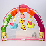 Дуга игровая музыкальная на коляску/кроватку «Слоники», 3 игрушки, цвета МИКС, р-р 42-68 см, фото 9