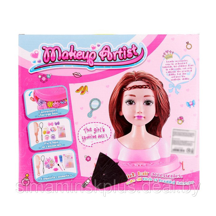 Кукла-манекен для создания причёсок «Стелла» с аксессуарами - фото 4 - id-p199005299
