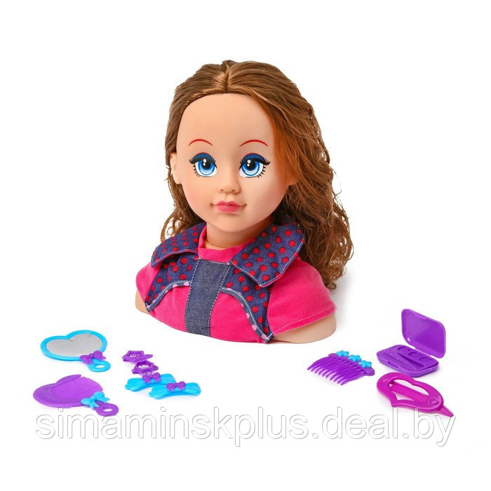 Кукла-манекен для создания причёсок «Карина» с аксессуарами - фото 1 - id-p199005320