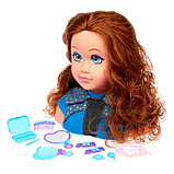 Кукла-манекен для создания причёсок «Карина» с аксессуарами, фото 3