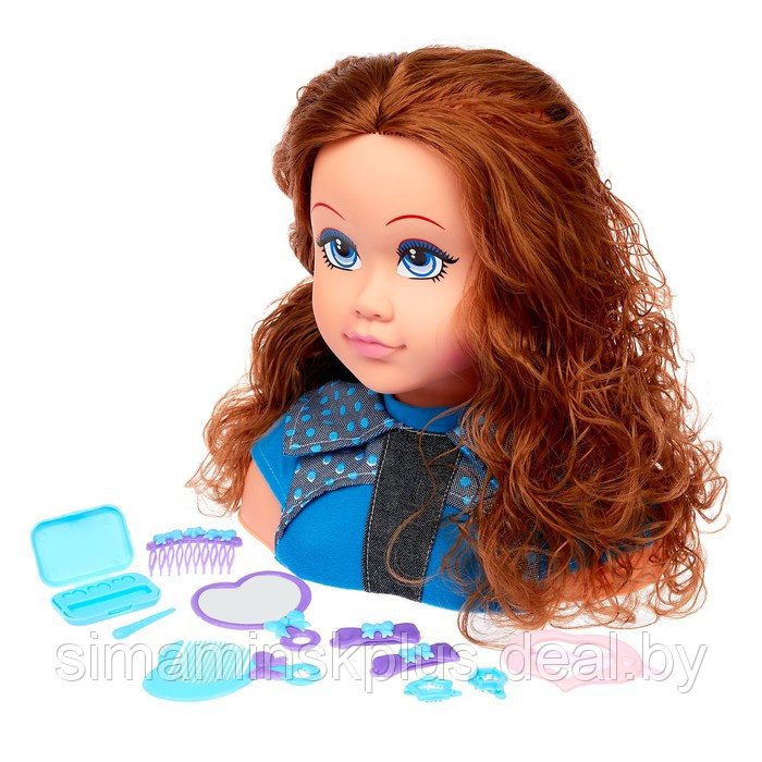 Кукла-манекен для создания причёсок «Карина» с аксессуарами - фото 3 - id-p199005320