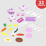 Игровой набор «Лучшая кухня» с аксессуарами, свет, звук, бежит вода из крана, 33 предмета, фото 5