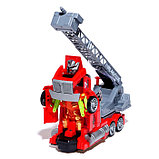 Робот «Пожарный», трансформируется, стреляет водой, световые и звуковые эффекты, фото 2