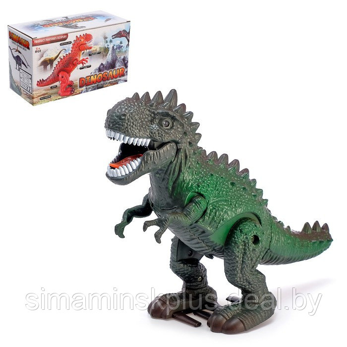Динозавр «Рекс» работает от батареек, световые и звуковые эффекты, МИКС - фото 1 - id-p199004543