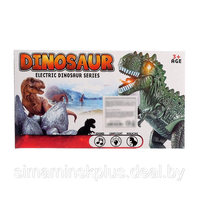 Динозавр «Рекс» работает от батареек, световые и звуковые эффекты, МИКС - фото 5 - id-p199004543