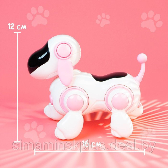 Собачка-робот «Умная Лотти», ходит, поёт, работает от батареек, цвет розовый - фото 6 - id-p199004548