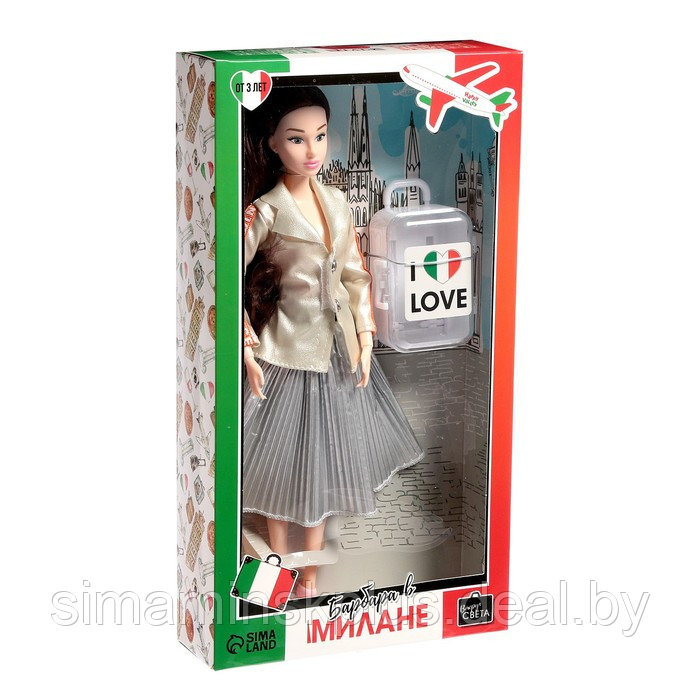 Кукла-модель шарнирная «Барбара в Милане» с аксессуарами, серия Вокруг света - фото 2 - id-p199006811