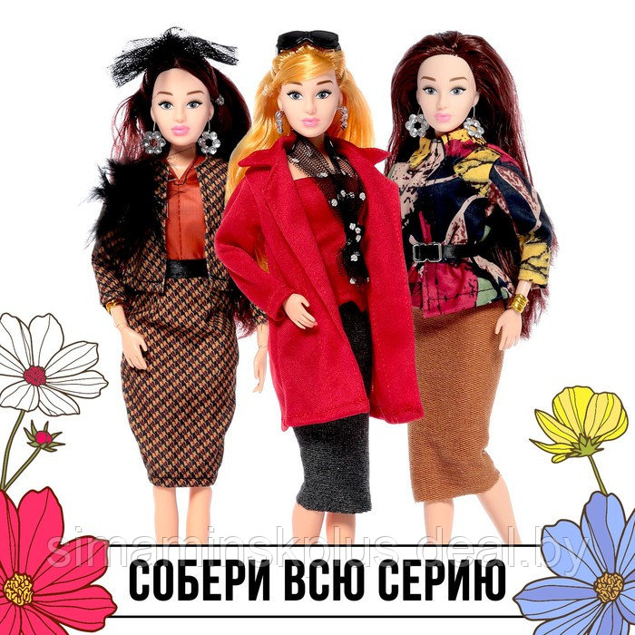 Кукла-модель шарнирная «Высокая мода», цветочный стиль - фото 6 - id-p199006874
