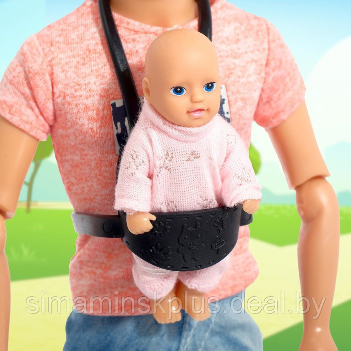 Набор кукол«Кевин с малышом на прогулке», с коляской, с аксессуарами, МИКС - фото 5 - id-p199006881