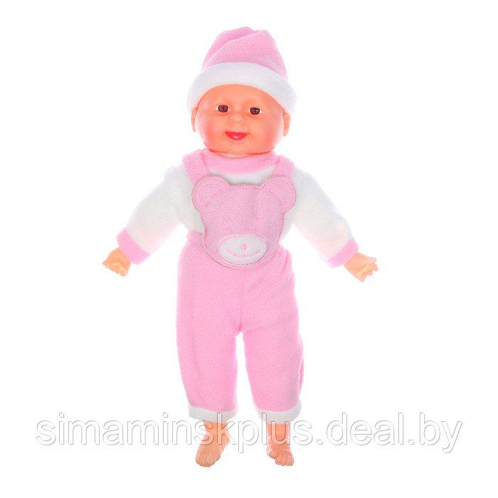 Мягкая игрушка «Кукла», розовый костюм, хохочет - фото 1 - id-p199006907
