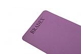 Коврик для йоги и фитнеса 183*61*0,6 TPE двухслойный фиолетовый (Yoga mat 173*61*0,6 TPE violet/sky, фото 7