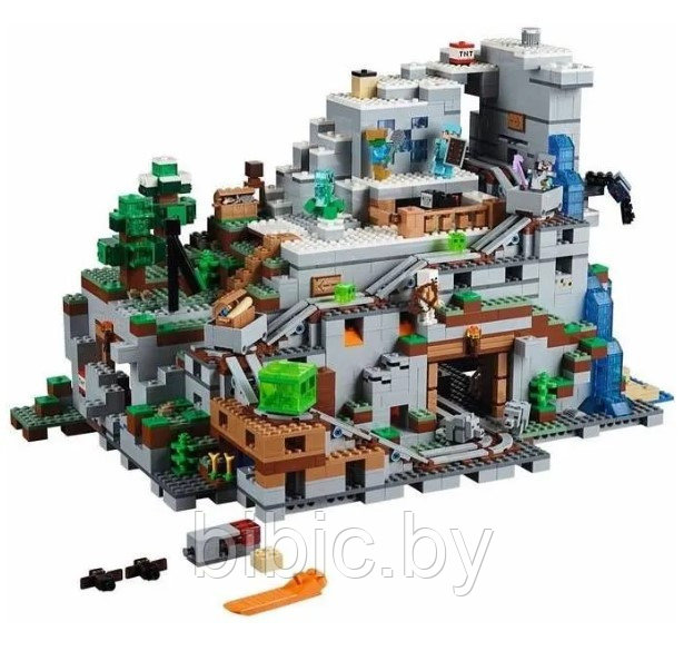 Детский конструктор Горная пещера Minecraft Майнкрафт 76010 серия my world блочный аналог лего lego - фото 3 - id-p199051979