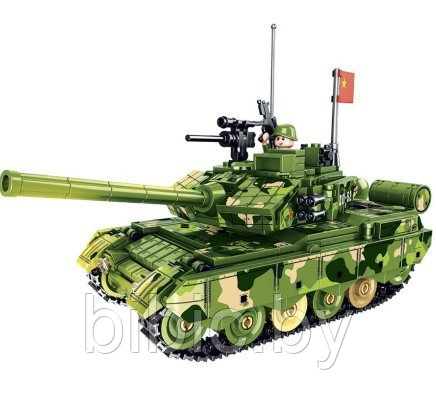 2 в 1 ! Детский конструктор Военный танк робот трансформер 90052, военная техника серия аналог лего lego - фото 3 - id-p199052265