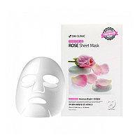 3W Clinic Тканевая маска Essential Up Rose Sheet Mask, 25 мл